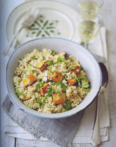 Warm Lime-Roasted Sweet Potato and Couscous Salad Image